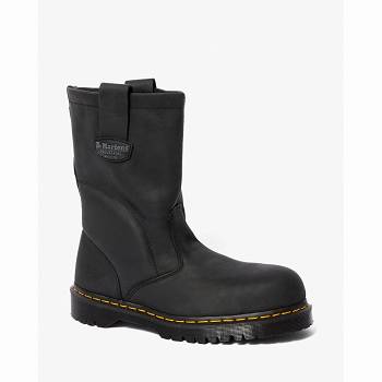 Dr Martens Férfi 2295 Extra Wide Greasy Munkavédelmi Bakancs Fekete